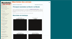 Desktop Screenshot of manchetesdosjornais.com.br